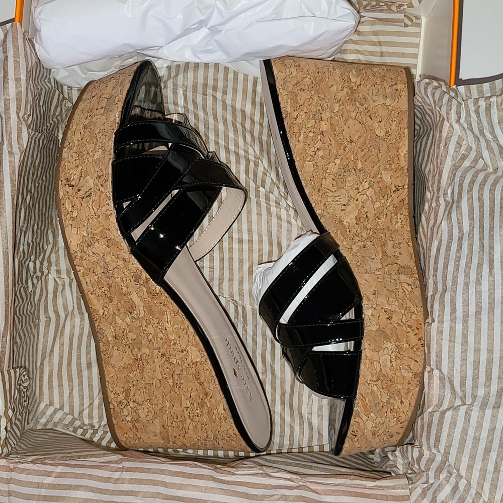 NIB kate spade new york Talcott cork wedge